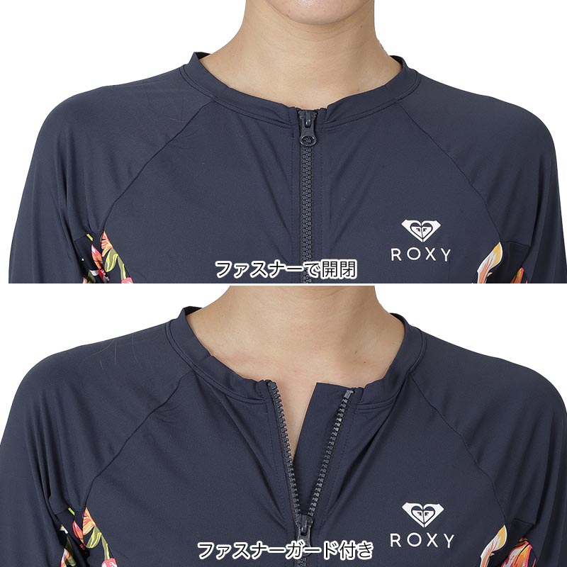 ROXY/ロキシー レディース 長袖 ラッシュガード フルジップ GRJWR03032