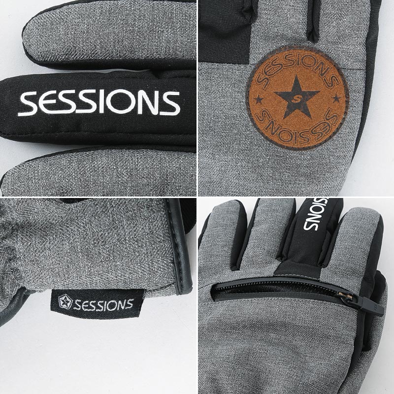 セッションズ（SESSIONS）（メンズ）スキー スノーボード 手袋 5本指