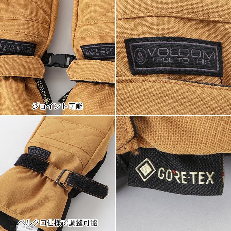 VOLCOM/ボルコム レディース GORE-TEX スノーボード グローブ ミトン