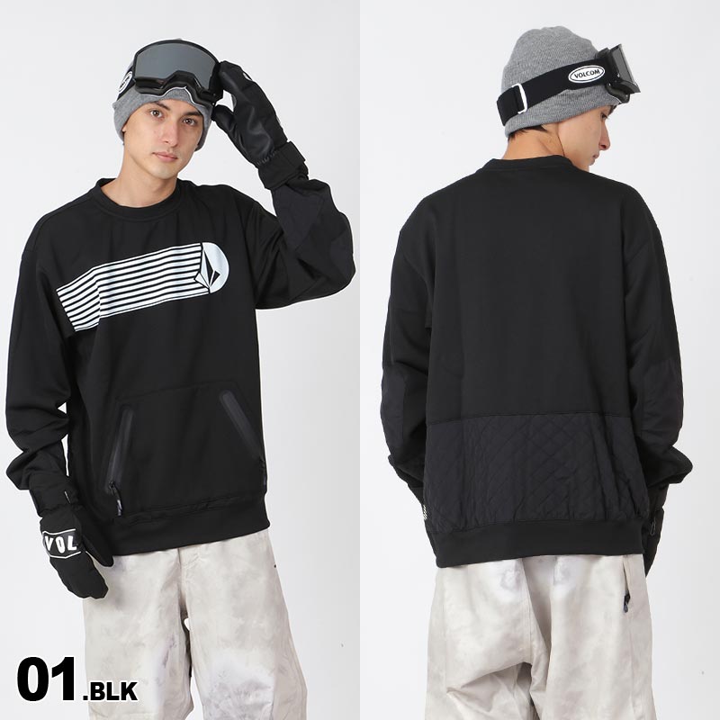 VOLCOM/ボルコム メンズ フリーストレーナー G4652301 裏キルト クルー