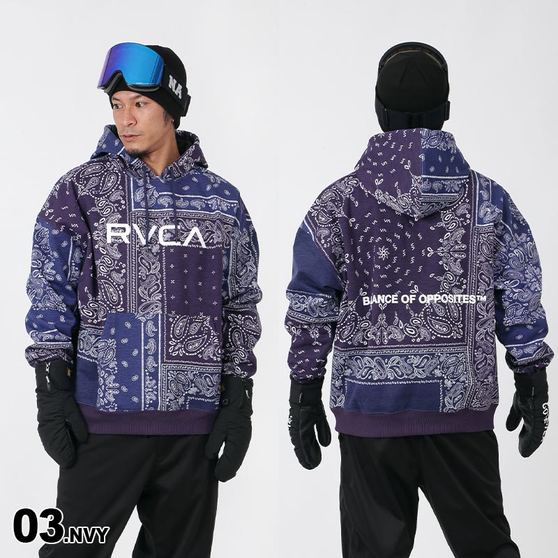 RVCA/ルーカ メンズ スノーウェア 撥水パーカー BC042-158