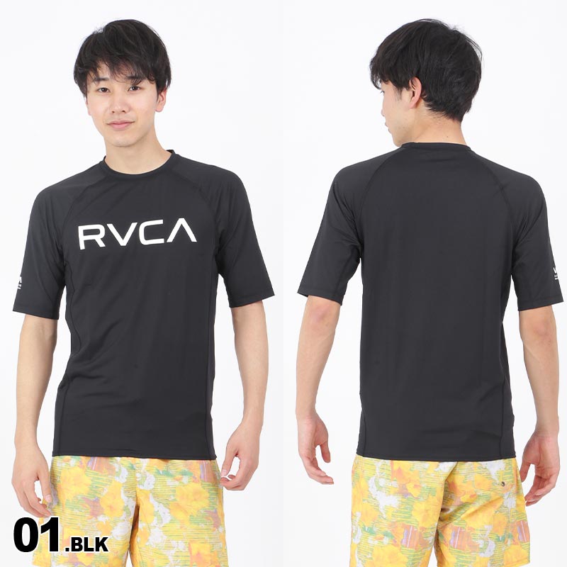 RVCA/ルーカ メンズ 半袖 ラッシュガード BD041-804 Tシャツタイプ