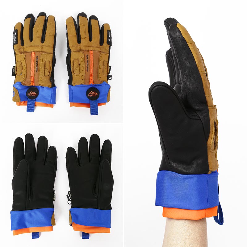 ASHRAM Men's GORE-TEX Snowboarding Gloves 5 Fingers ASRM22W08の